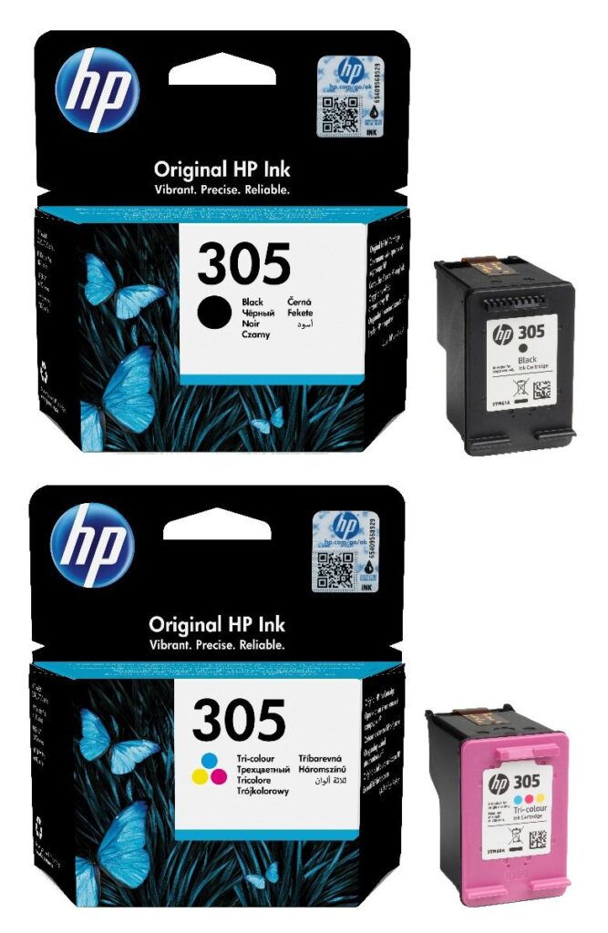 HP 305 Tri-color/Black Ink Cartridge